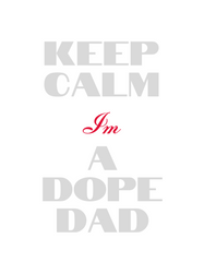 Keep Calm Im a Dope Dad_Brown Legend Cowboy Cap